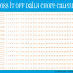 Cross-it-off daily chore calendar, blue with orange