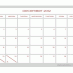 Free printable blank calendar: Gray pinstripes