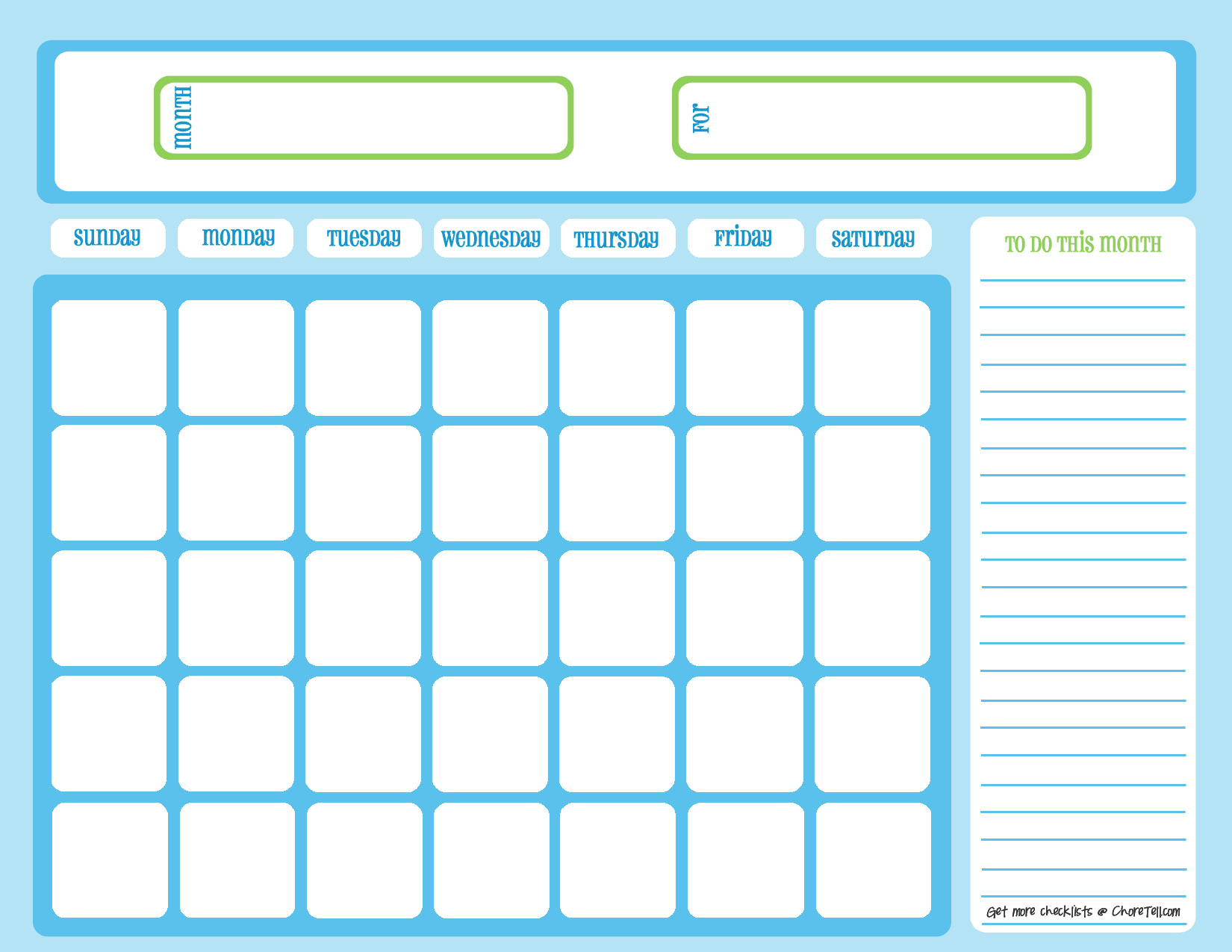 Full Page Month Calendar New Calendar Template Site
