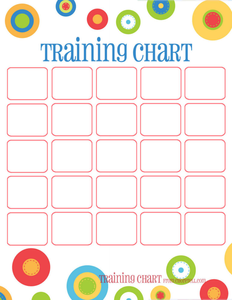 Dots reward charts: Potty training & more - Free printable ...