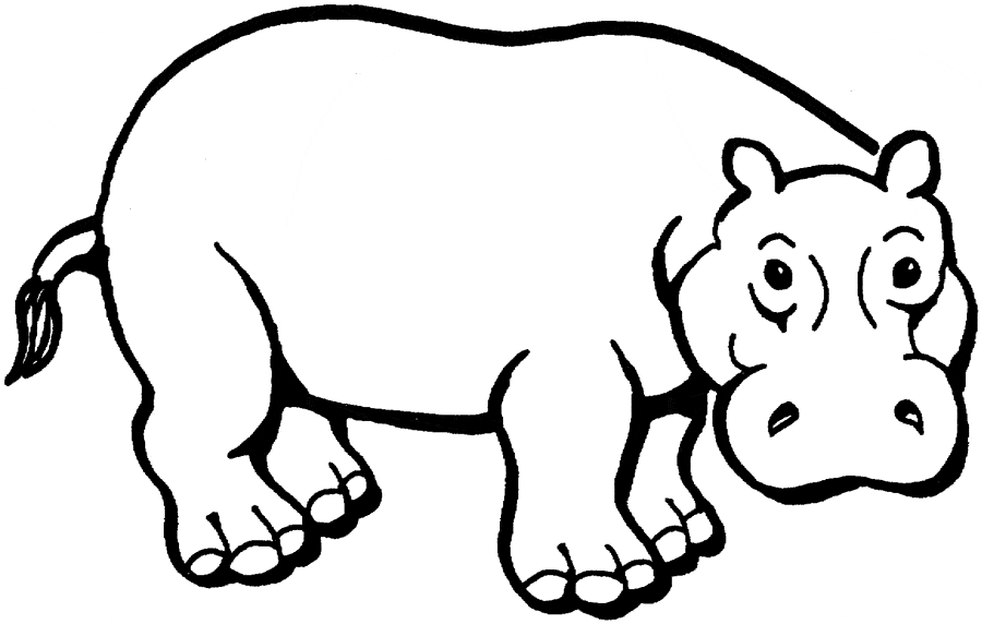 cartoon hippo coloring pages - photo #42