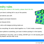 Laundry rules - sign