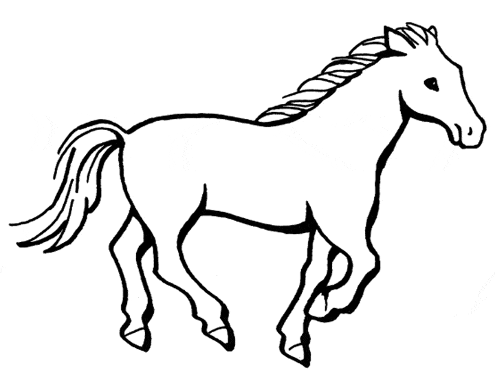 coloring pages horses running - photo #20
